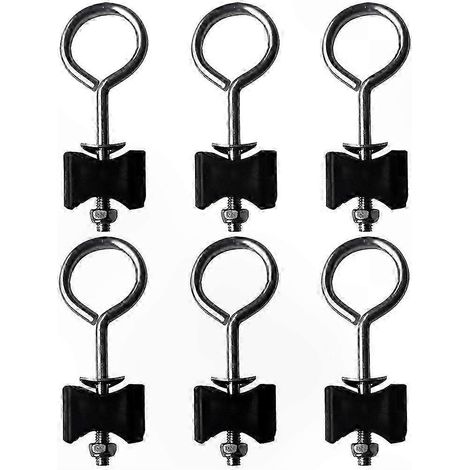 Vis de trampoline en acier galvanisé, lot de 6 pièces de rechange pour montage sécurisé et fixation stable (1/3)