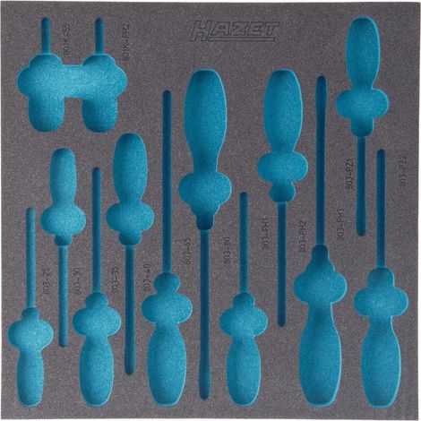 Garniture en mousse souple bimatière 163-100L HAZET (1/2)