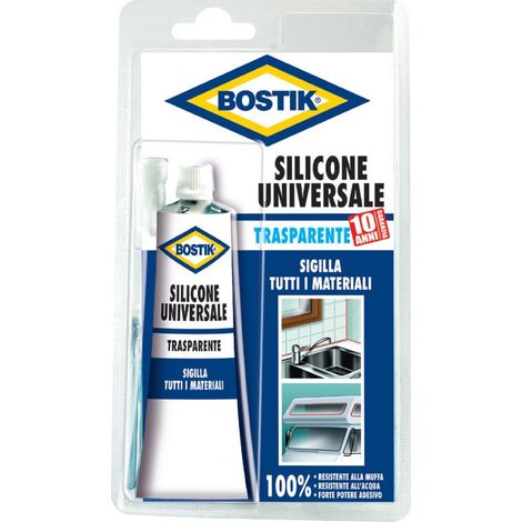 BOSTIK SILICONE TRASPARENTE ML.60  PZ 12,0