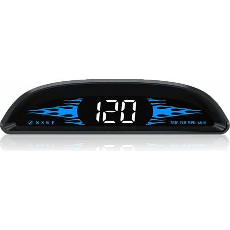 4" Car HUD Speedometer - Universal Windshield MPH/KMH Display - Digital Speedometer - GPS Speedometer - Overspeed Alarm - USB Plug and Play (1/5)