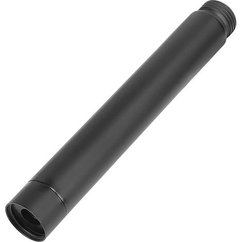 G1/2 Tuyau d'extension de douche noir,Bras d'extension en acier inoxydable,Tuyau d'extension de pommeau de douche 15cm, noir (1/5)