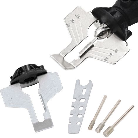 Meuleuse électrique, affûteur de couteaux, affûteur de chaînes, accessoires pour outils électriques, affûteur de chaînes, noir (1/5)