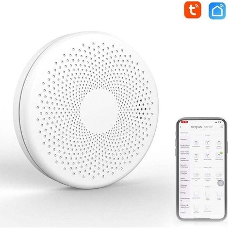 Tuya Wifi 2 En 1 De Monoxyde De Carbone Intelligent Fumees Detecteur De Co Gaz Detecteurs De Son Flash Light Fonction D'Alarme