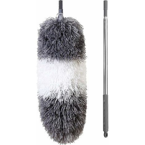 Plumeau en microfibre BOOMJOY avec manche télescopique et tête flexible, plumeau télescopique de 100 pouces pour nettoyer les plafonds, les ventilateurs et les meubles. (1/5)
