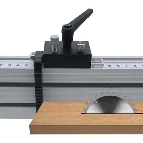 Limiteur de voie incliné en alliage d'aluminium, bouchon de limitation de fente coulissante, plate-forme de poussée, limiteurs de Position de support, outil de bricolage pour le travail du bois (1/5)