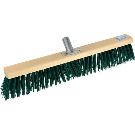 SCOPA DA STRADA 50cm SPAZZATRICE SETOLE RIGIDE OFFICINA GIARDINO ESTERNO GEKO (1/2)