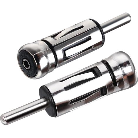 Lot de 2 Adaptateur D'antenne Autoradio, mâle vers ISO Femelle Antenne Voiture Connecteur Auto, Antenne Autoradio Voiture Connecteur, pour Universel Véhicule (1/5)