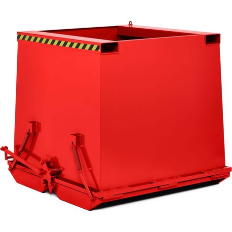 RR Industrietechnik Schwerlast- Klappbodenbehälter Typ RKC-75 750dm³ RAL 3000 Feuerrot