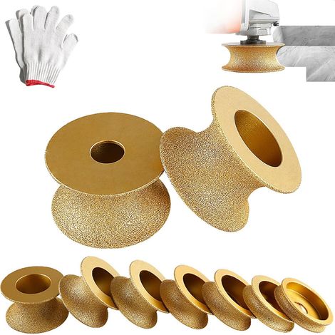Roue de rectification de diamant de bord, roue de diamant à main de profil, outil de coupe de disque WheelGrinder de coupe de diamant rond(40mm) (1/5)