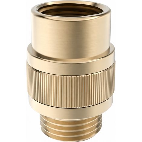 Vanne d'arrêt pour pommeau de douche en laiton or brossé régulateur de débit pour flexible camping-car 500 g – Livraison gratuite (1/4)