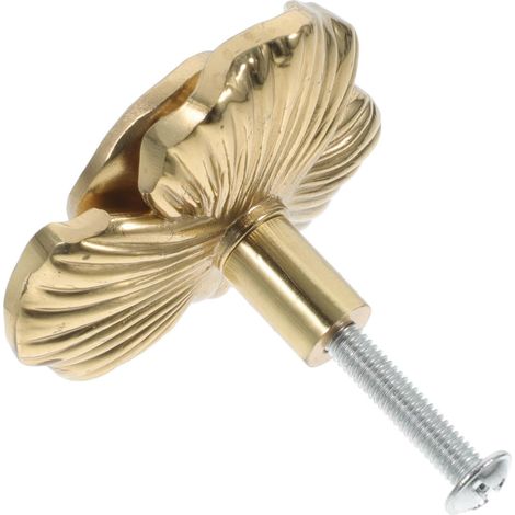 Bouton de Tiroir en Laiton Or Forme Fleur Camélia Décoratif pour Commode et Armoire Facile à Installer pour Mobilier de Maison (1/5)