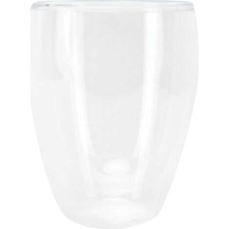 Doppelwandiger, hitzebeständiger, transparenter Milchbecher für Kaffee und Getränke, 350 ml, ideal für den Heimgebrauch (1/5)