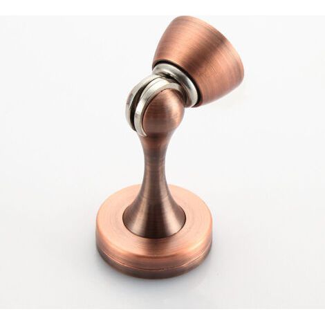 BUNTHAUS Lot de 2 butoirs de porte magnétiques en acier inoxydable avec fermeture douce pour porte murale robuste(rouge) (1/5)