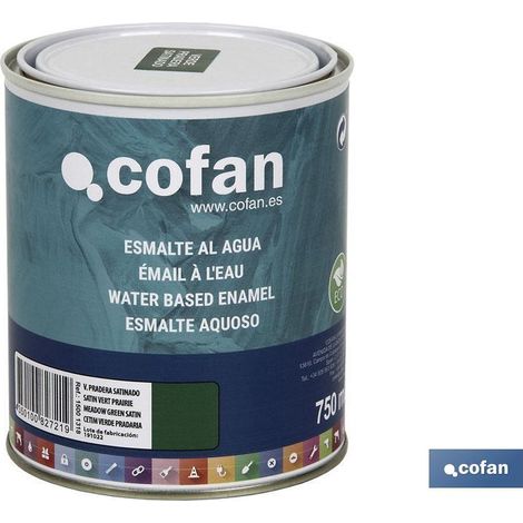 Smalto all'acqua (750 Ml) Verde Prateria Satinato