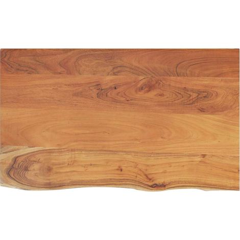 Comptoir de salle de bain 90x60x2,5 cm rectangulaire acacia (1/5)