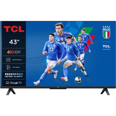 TCL 43P6K - Televisor LED 43" (109 cm) - 4K UHD 3840x2160 - HDR10+ - Google TV - 3xHDMI 2.1 - WiFi
