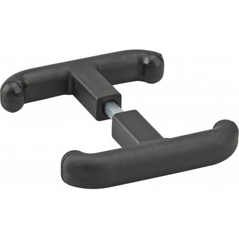 Maniglia a T doppia con quadro 7 mm, nera, per ref. 00096568 – THIRARD (1/2)