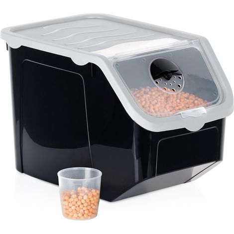 Recipiente para frutas y verduras con tapa, negro, 12 l (1/5)