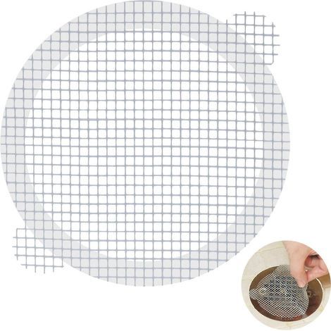 Lot de 50 pastilles adhésives jetables pour siphon de douche, récupérateur de cheveux, en maille, pour douche, salle de bain, buanderie, baignoire, cuisine, pour recueillir les cheveux humains et anim (1/5)
