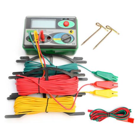 DY4100 Testeur de résistance de terre Mégohmmètre numérique Protections Compteur de résistance de mise à la terre Testeur de résistance de terre Testeur de résistance de terre Instrument de résistanc, (1/4)