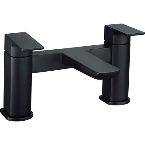 RAK Moon Bath Filler Tap Pillar Mounted - Black (1/2)