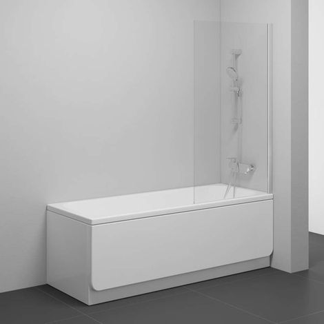 Ravak Nexty - Mampara de baño 80x140 cm, cromo/vidrio transparente 7O840C00Z1 (1/2)