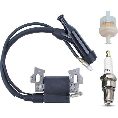 Kit de bobine d'allumage pour HONDA GX160 GX200 GX110 GX120 GX140, bobine d'allumage + bougie d'allumage + capuchon de bougie d'allumage + filtre à carburant Kit 4 en 1 (1/5)