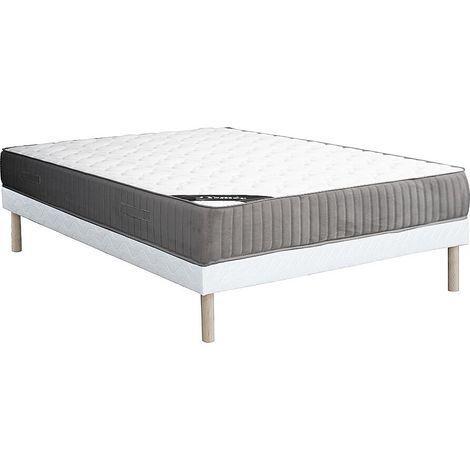Set 140x190cm rete con giroletto + materasso schiuma HR e accoglienza lattice sp. 30cm - MALINO di YSMÉE
