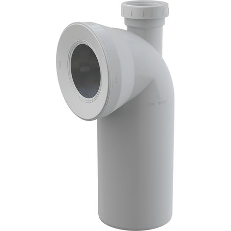 Alcadrain A90-90P50A Coude de raccordement pour WC à 90° avec connecteur, raccordement DN50 (1/2)
