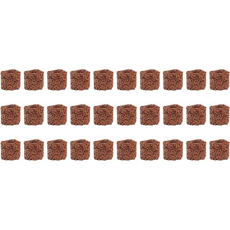 30 anneaux de fixation pour plantes aquatiques en céramique, anneaux de gravité pour aquarium (rouge foncé)-1.50X1.50X1.50CM-Red (1/4)