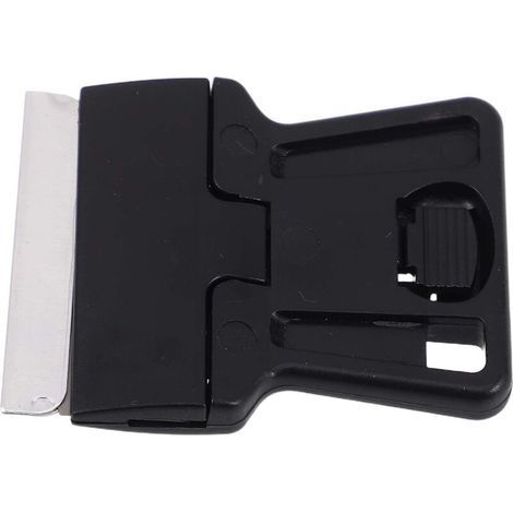 Grattoir Portable en Plastique pour Vitres Voiture Lame Tranchante, Outil de Nettoyage pour Enlever Autocollants et Résidus sur Vitres Teintées, pour Dépannage Automobile