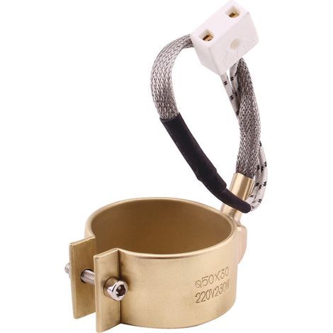 Anneau chauffant électrique à bande en laiton, baril en-50X30MM (1/2)