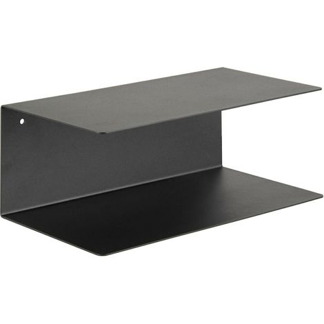 ESTANTERÍA METÁLICA Joliet S negra DOS NIVELES minimalista (1/5)