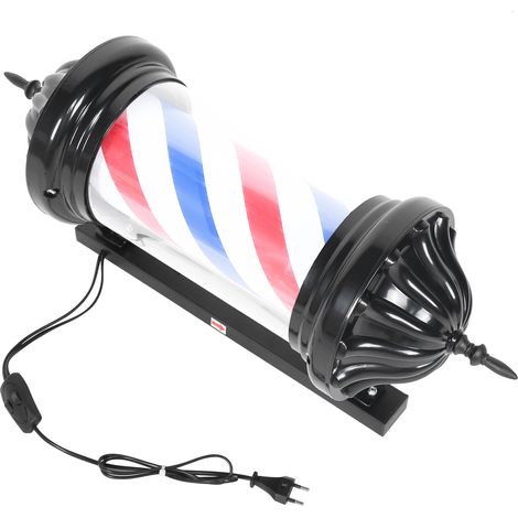 Enseigne Lumineuse Vintage Coiffure Salon LED Extérieur Poteau Rotatif Barbier Cheveux, Prise UE 220V, Décoration Murale Éclairage Publicité (1/5)