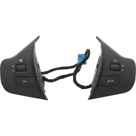 Volant multifonction noir bouton commande 98084115ZD compatibles Peugeot 208, pièce de rechange interrupteur (1/5)