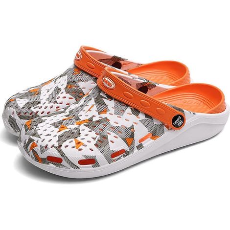 Unisex-Gartenclogs für Damen und Herren, leichte und rutschfeste Sommersandalen, Sport- und Wanderschuhe für Erwachsene, ideal für Pool, Strand, Garten, Küche und Dusche. (1/5)