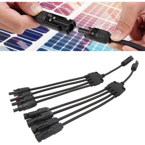 MC4 Y-Adapterstecker 4 auf 1, MC4 Parallelstecker für mehrere Solarmodule (1/5)