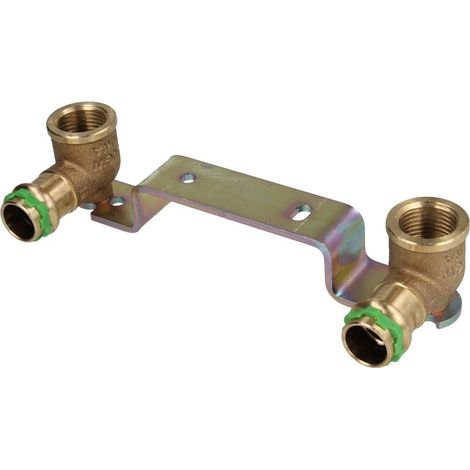 Rac. a sertir bronze contour V Plaque de montage contre-coudée P 4976 15x1/2x150