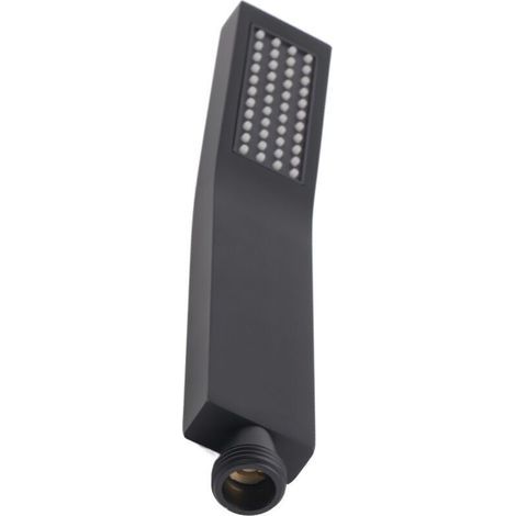 Handbrausekopf aus verchromtem, mattschwarzem Messing, Badezimmerbrause, Handbrause (1/5)