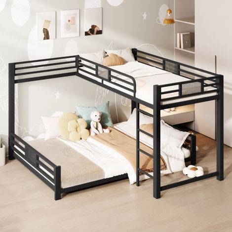 Litera esquinera de metal negro 90x200 y 140x200 OKWISH (1/5)