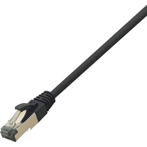 LogiLink CQ8023S RJ45 Câble réseau, câble patch CAT 8.1 S/FTP 0.50 m noir sans halogène 1 pc(s)
