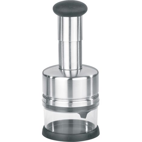 Gefu G-13910 TRITARE Tritaverdure e Tritaspezie Lama in Acciaio Inox Coperchio Incluso Parti Lavabili in Lavastoviglie colore Nero Acciaio Inox Trasparente
