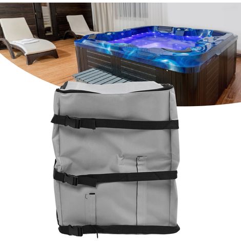 Abdeckung für Whirlpoolpumpen – Ganzjahresisolierung und -schutz [Strapazierfähiges Polyestermaterial, wasserdicht, Maße 43 x 38 x 54 cm] (1/5)