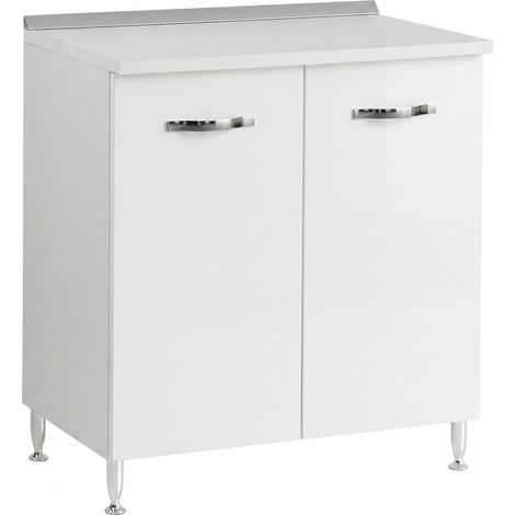 Mobile Linea Azzurra Cucine Componibili L.85 P.50 H.85. 2 Bianco