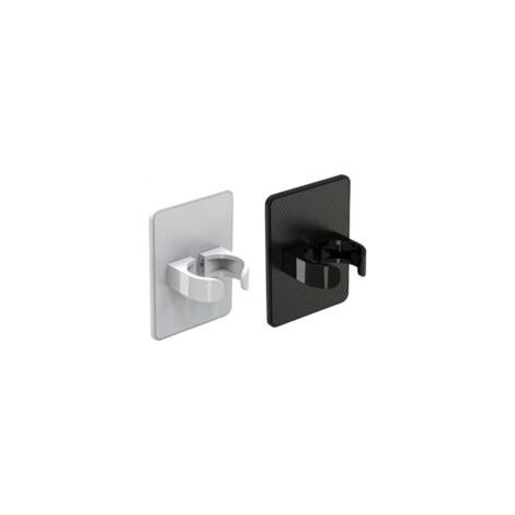 Organizzatore per pettini – Organizzatore autoadesivo da parete, non richiede foratura, ideale per arricciacapelli e pettini – Disponibile in bianco e nero – Confezione da 2 – Crezuo