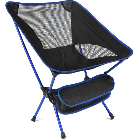 Ultraleichter Campingstuhl, klappbare Strandstühle – Outdoor-Angelstuhl, Rückenlehne, Hocker, 600D, für Reisen/Picknick/Festival