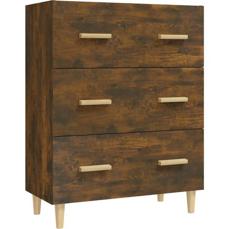 Maison Exclusive - Aparador madera contrachapada color roble ahum (1/5)