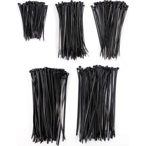 Attache-câble - Nylon - Noir - 5 Tailles - 500 pièces (1/4)