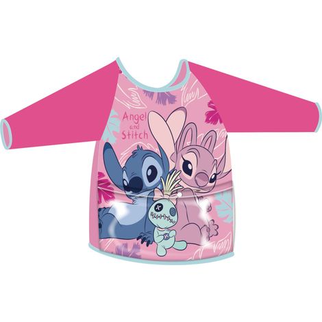 Tablier de protection PVC manches longues pour activités manuelles – Motif Lilo & Stitch – Taille unique 2-4 ans – Lavage à la main – Arditex