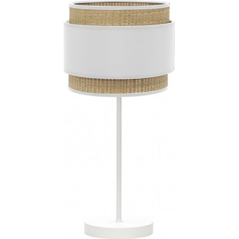 Sobremesa Alto Kandy 1xe27 Natural/blanco 67x30x30 Cm
